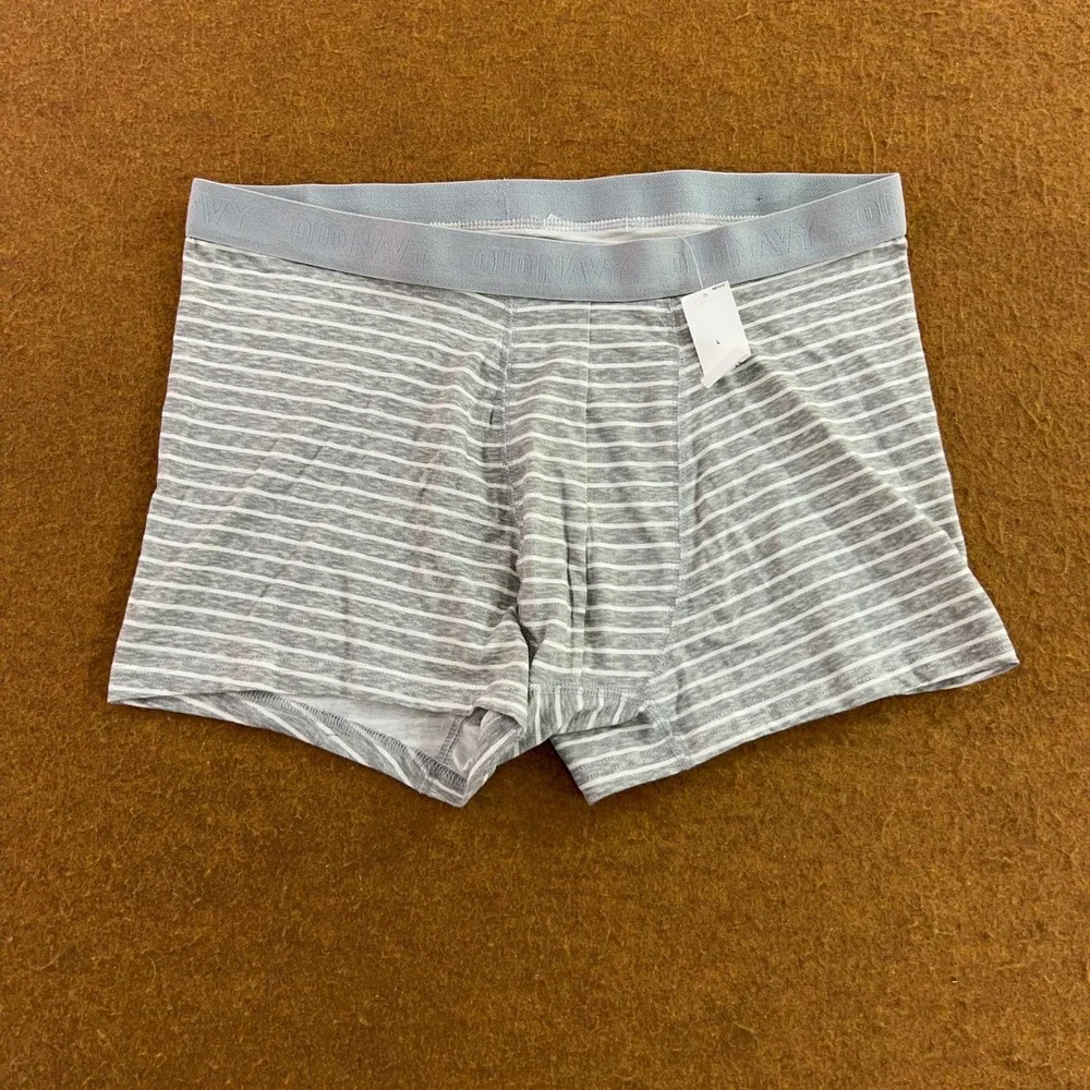 Old Navy Mens Large Multicolor 5 Pack Stretch Cotton Boxer Briefs NWT